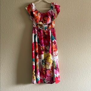 Floral Dress with Ruffle Detail